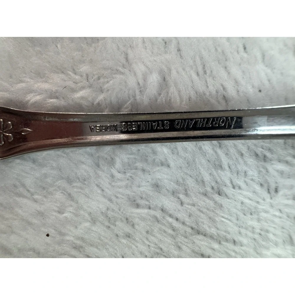 Lot Of 11 Northland KOREA - Stainless Silverware / Flatware Floral‎ Vintage